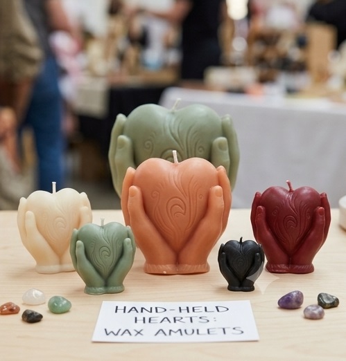 Hand-Held Hearts: Wax Amulets - Image 5
