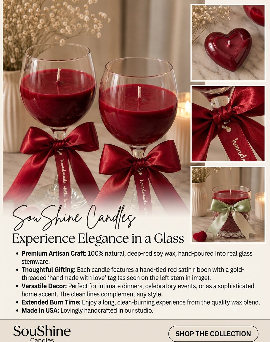 The Cabernet Elegance – Handcrafted Wine Glass Soy Candle - Image 5