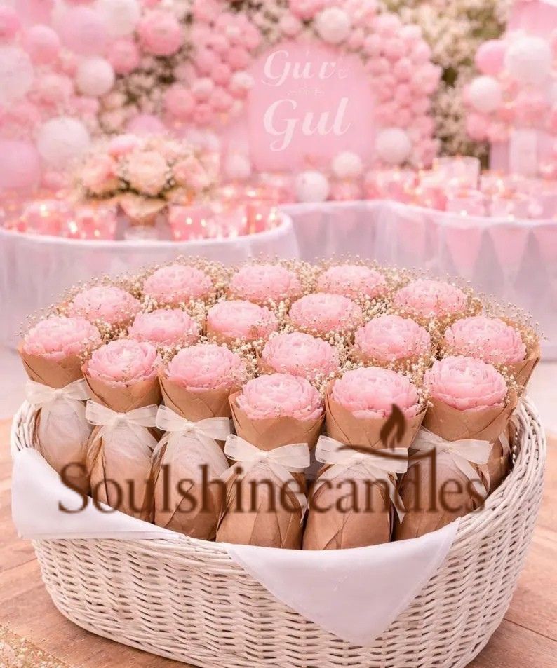 Flower Candle Bouquet | bulk corporate gift | Father’s day gift | Bridal Shower gift | Baby shower favors | party favors | graduation gift - Image 4