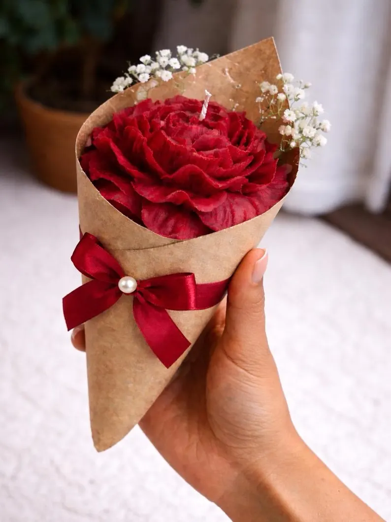 Flower Candle Bouquet | bulk corporate gift | Father’s day gift | Bridal Shower gift | Baby shower favors | party favors | graduation gift - Image 13