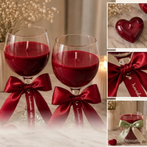 The Cabernet Elegance – Handcrafted Wine Glass Soy Candle