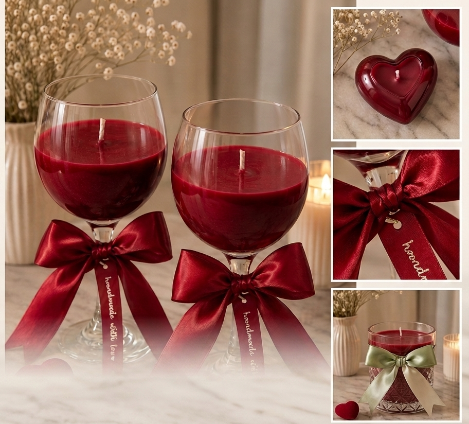 The Cabernet Elegance – Handcrafted Wine Glass Soy Candle
